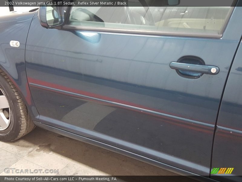 Reflex Silver Metallic / Black 2002 Volkswagen Jetta GLS 1.8T Sedan