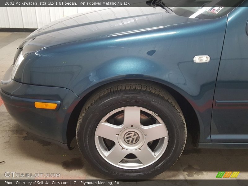 Reflex Silver Metallic / Black 2002 Volkswagen Jetta GLS 1.8T Sedan