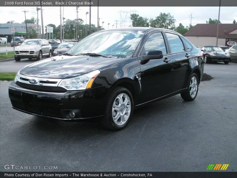 Black / Charcoal Black 2008 Ford Focus SES Sedan