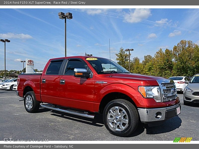 Race Red / Steel Grey 2014 Ford F150 XLT SuperCrew