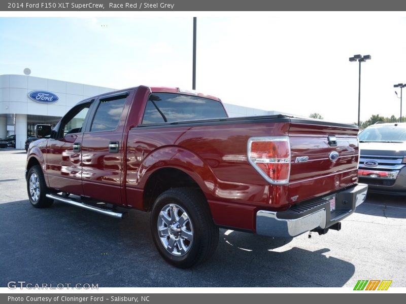 Race Red / Steel Grey 2014 Ford F150 XLT SuperCrew