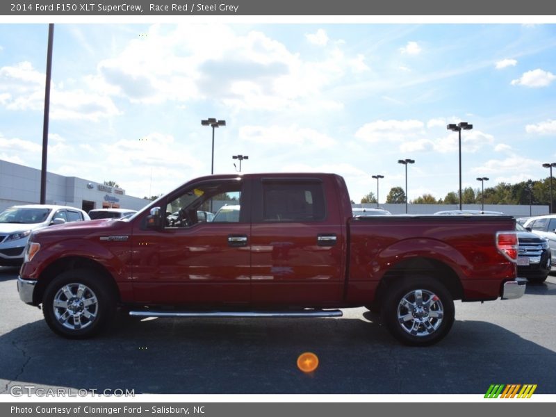 Race Red / Steel Grey 2014 Ford F150 XLT SuperCrew
