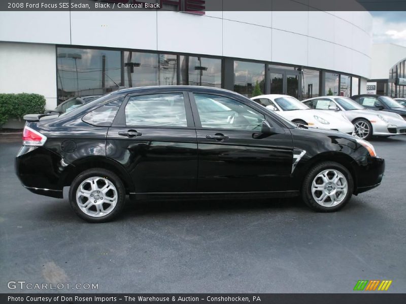 Black / Charcoal Black 2008 Ford Focus SES Sedan