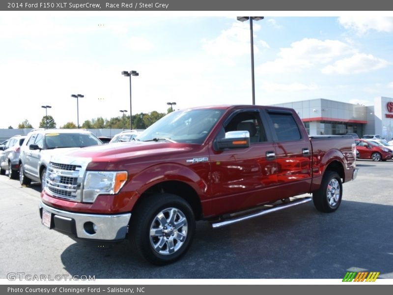 Race Red / Steel Grey 2014 Ford F150 XLT SuperCrew