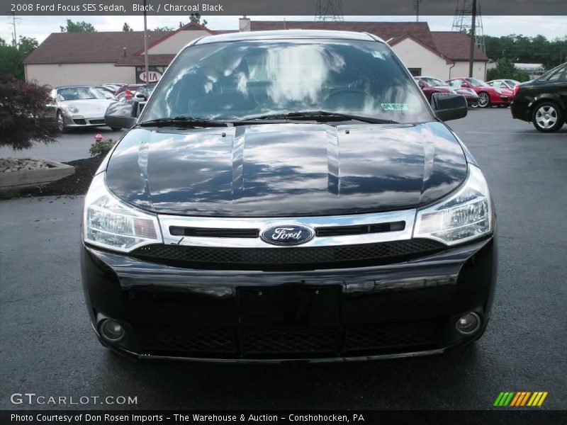 Black / Charcoal Black 2008 Ford Focus SES Sedan