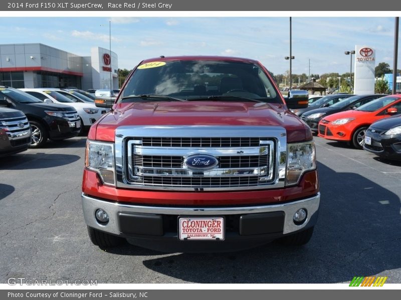 Race Red / Steel Grey 2014 Ford F150 XLT SuperCrew