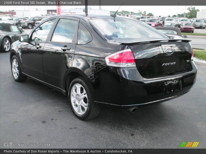 Black / Charcoal Black 2008 Ford Focus SES Sedan