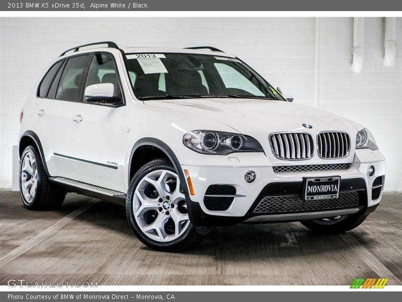 Alpine White / Black 2013 BMW X5 xDrive 35d