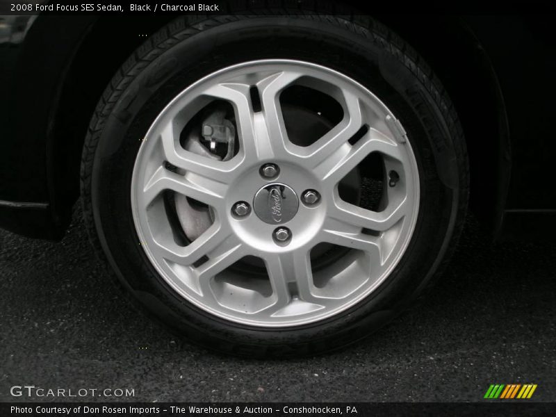 Black / Charcoal Black 2008 Ford Focus SES Sedan
