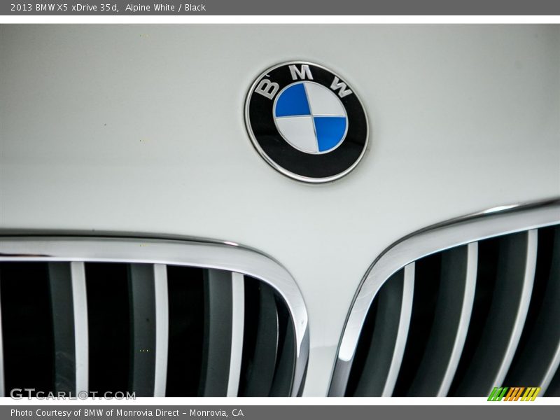 Alpine White / Black 2013 BMW X5 xDrive 35d