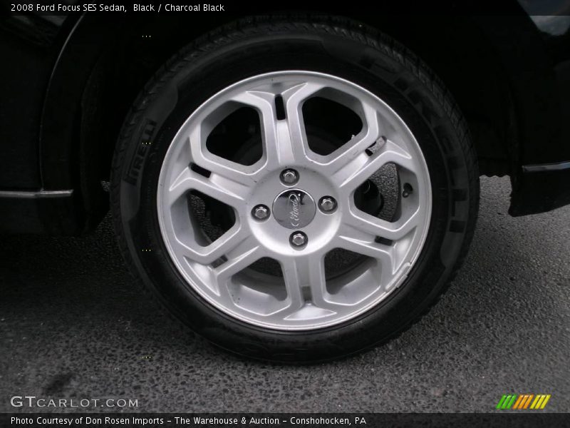 Black / Charcoal Black 2008 Ford Focus SES Sedan