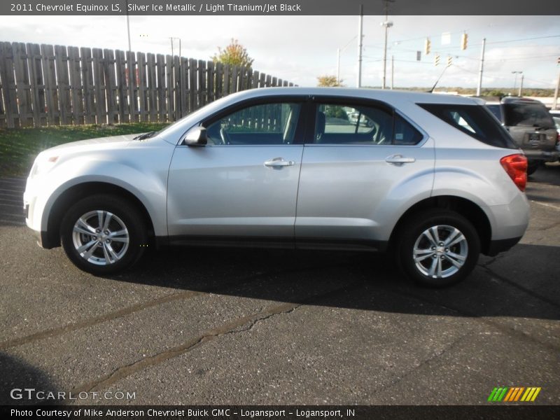 Silver Ice Metallic / Light Titanium/Jet Black 2011 Chevrolet Equinox LS