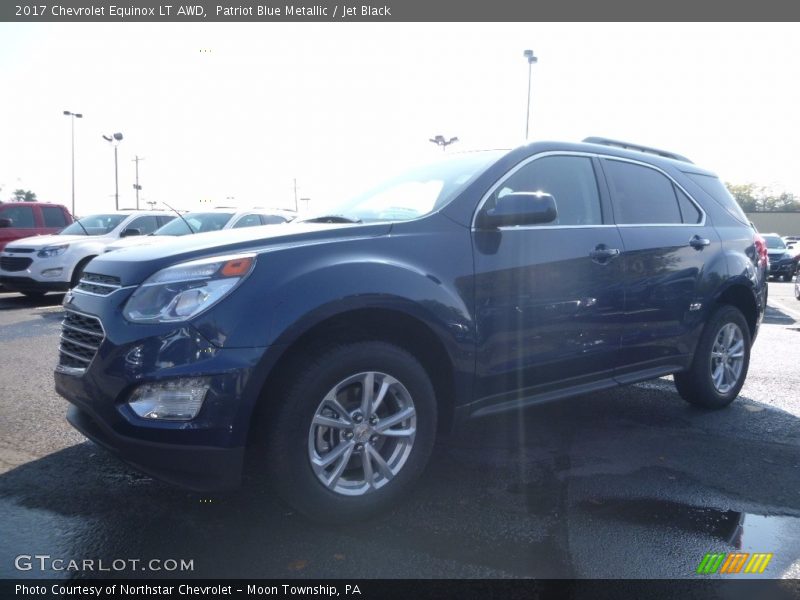 Patriot Blue Metallic / Jet Black 2017 Chevrolet Equinox LT AWD