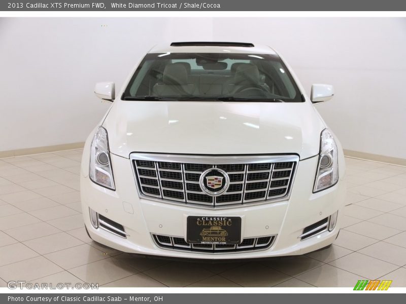 White Diamond Tricoat / Shale/Cocoa 2013 Cadillac XTS Premium FWD