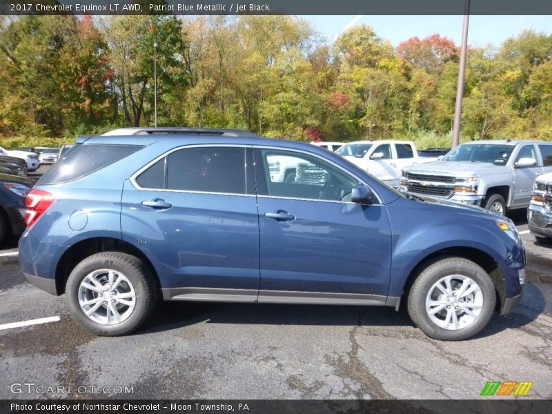 Patriot Blue Metallic / Jet Black 2017 Chevrolet Equinox LT AWD