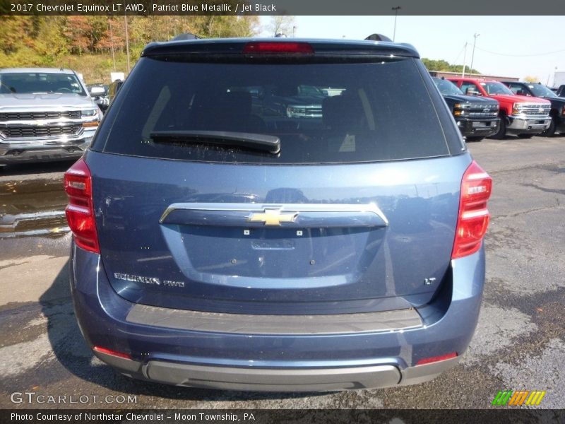 Patriot Blue Metallic / Jet Black 2017 Chevrolet Equinox LT AWD