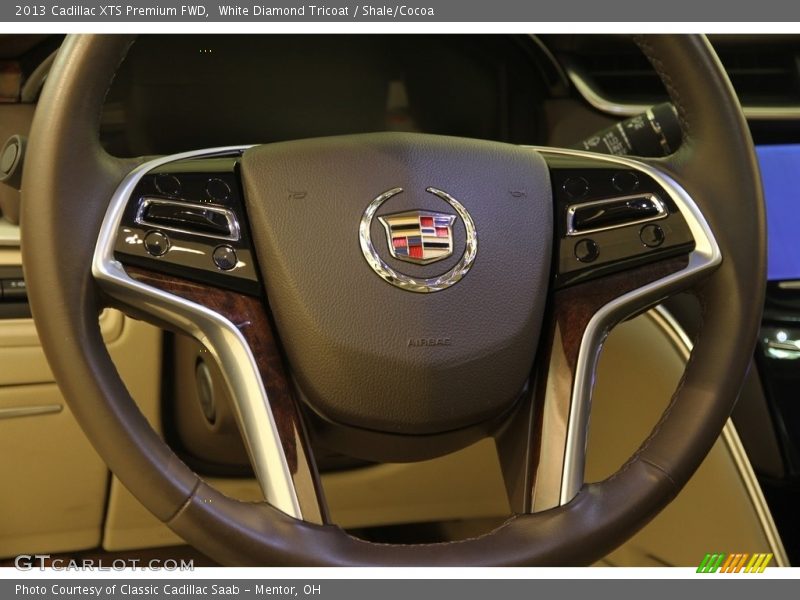 White Diamond Tricoat / Shale/Cocoa 2013 Cadillac XTS Premium FWD