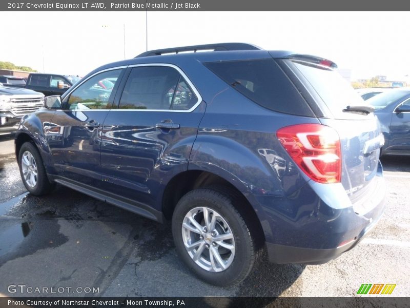 Patriot Blue Metallic / Jet Black 2017 Chevrolet Equinox LT AWD