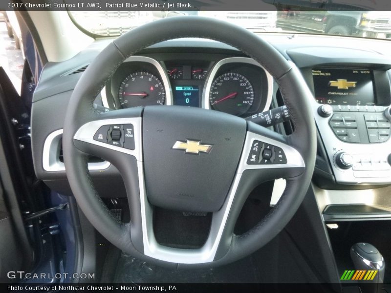Patriot Blue Metallic / Jet Black 2017 Chevrolet Equinox LT AWD