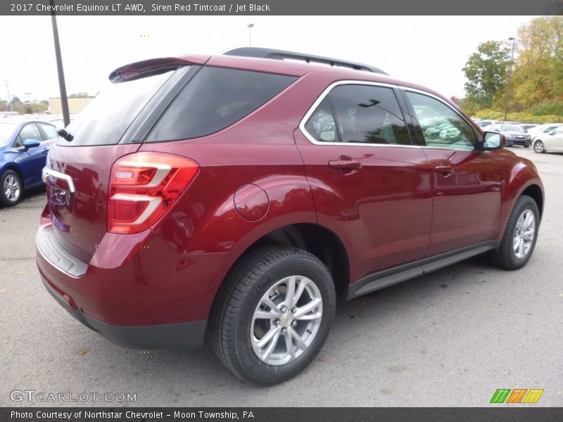 Siren Red Tintcoat / Jet Black 2017 Chevrolet Equinox LT AWD