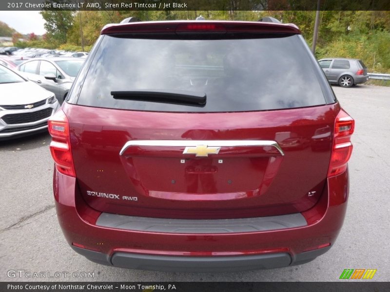 Siren Red Tintcoat / Jet Black 2017 Chevrolet Equinox LT AWD