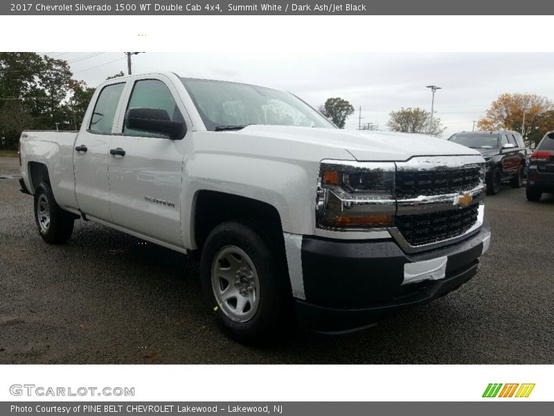 Summit White / Dark Ash/Jet Black 2017 Chevrolet Silverado 1500 WT Double Cab 4x4