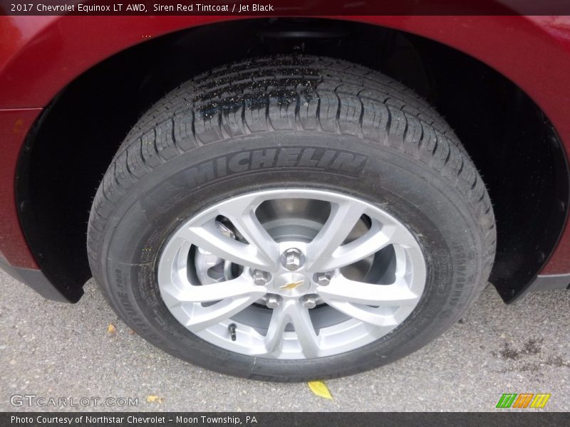 Siren Red Tintcoat / Jet Black 2017 Chevrolet Equinox LT AWD