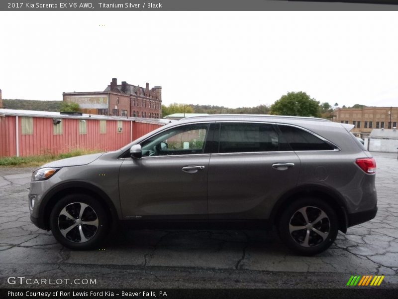 Titanium Silver / Black 2017 Kia Sorento EX V6 AWD