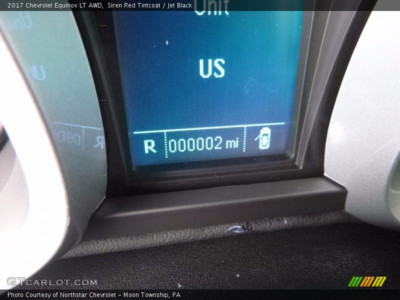 Siren Red Tintcoat / Jet Black 2017 Chevrolet Equinox LT AWD
