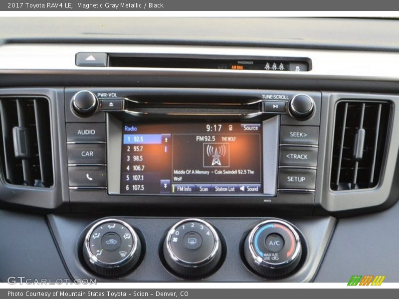 Magnetic Gray Metallic / Black 2017 Toyota RAV4 LE