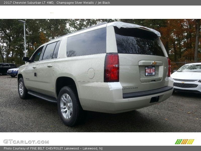 Champagne Silver Metallic / Jet Black 2017 Chevrolet Suburban LT 4WD