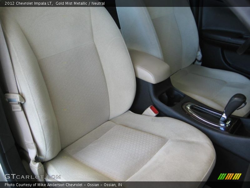 Gold Mist Metallic / Neutral 2012 Chevrolet Impala LT