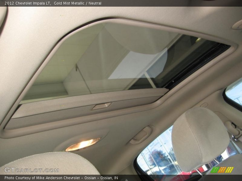 Gold Mist Metallic / Neutral 2012 Chevrolet Impala LT