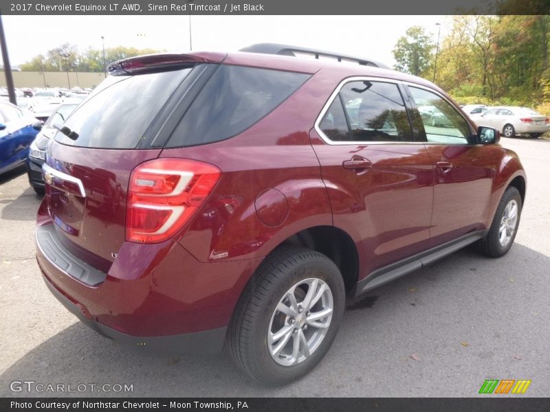 Siren Red Tintcoat / Jet Black 2017 Chevrolet Equinox LT AWD