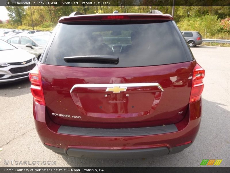 Siren Red Tintcoat / Jet Black 2017 Chevrolet Equinox LT AWD