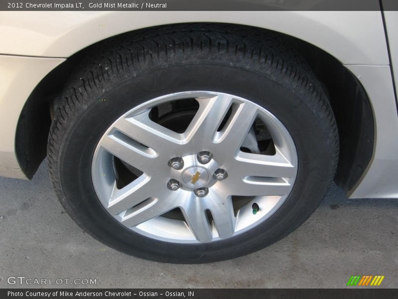 Gold Mist Metallic / Neutral 2012 Chevrolet Impala LT