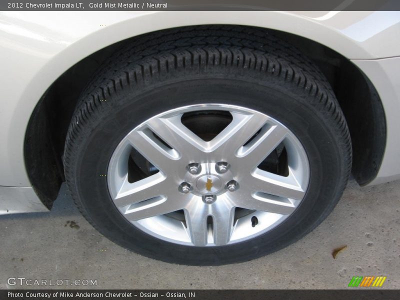Gold Mist Metallic / Neutral 2012 Chevrolet Impala LT