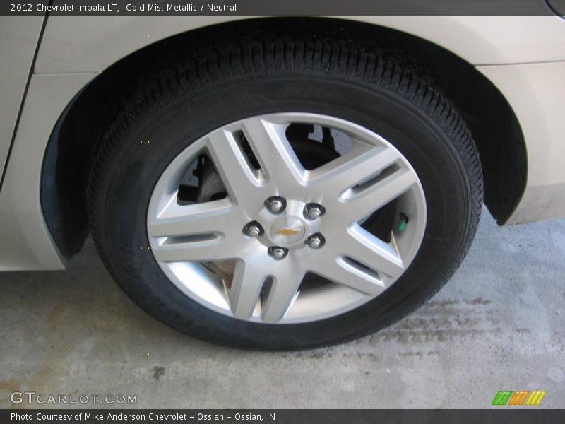 Gold Mist Metallic / Neutral 2012 Chevrolet Impala LT