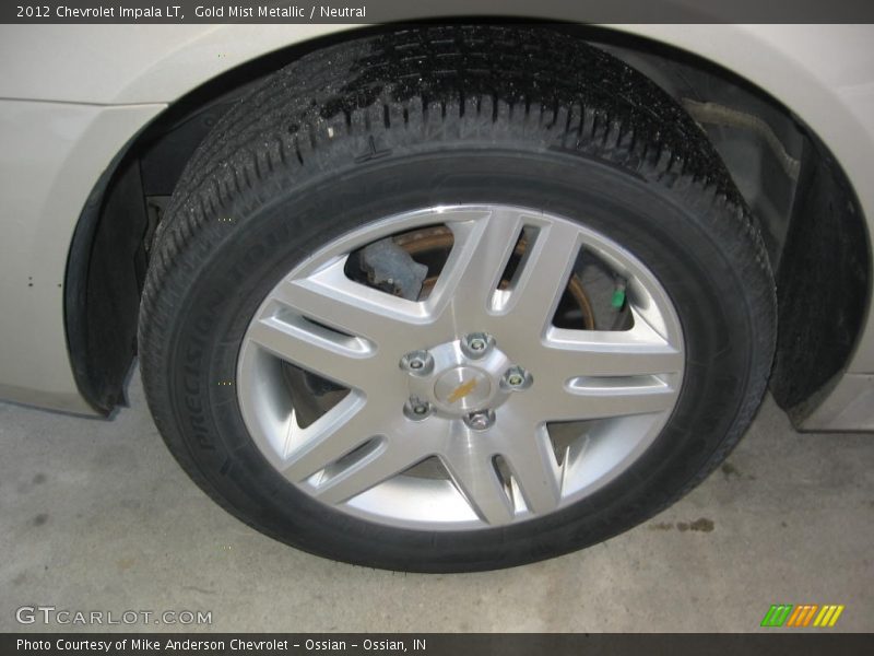 Gold Mist Metallic / Neutral 2012 Chevrolet Impala LT