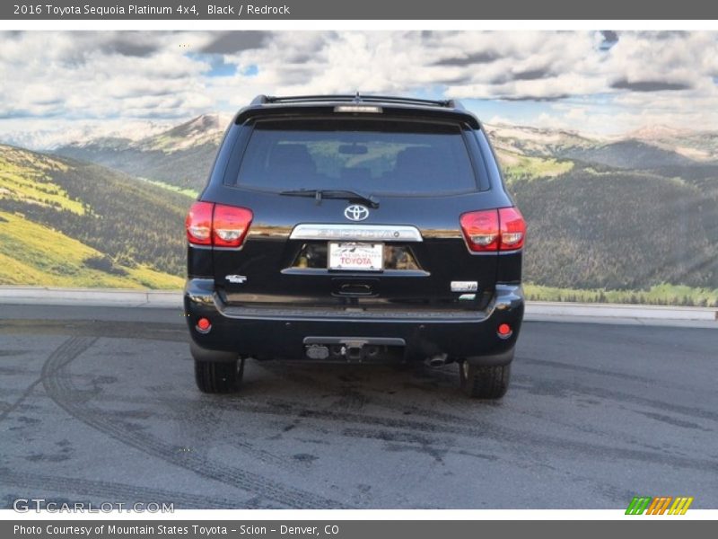 Black / Redrock 2016 Toyota Sequoia Platinum 4x4