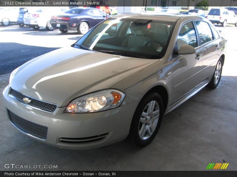 Gold Mist Metallic / Neutral 2012 Chevrolet Impala LT
