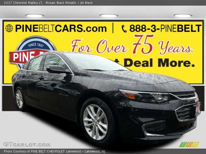 Mosaic Black Metallic / Jet Black 2017 Chevrolet Malibu LT