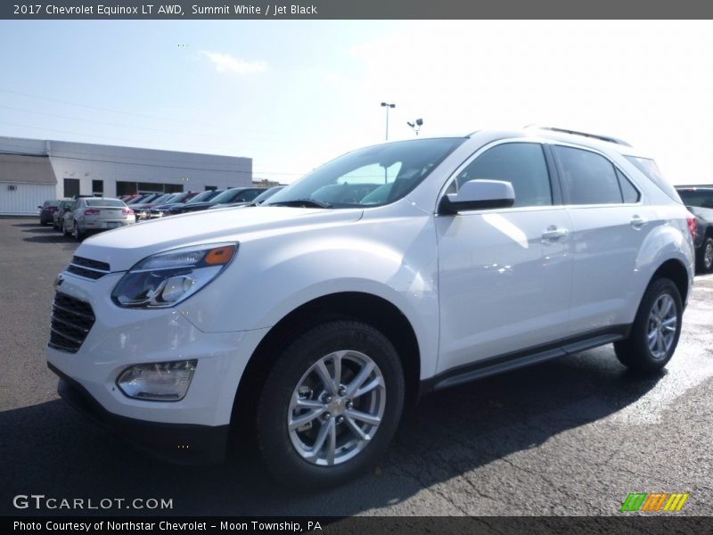 Summit White / Jet Black 2017 Chevrolet Equinox LT AWD
