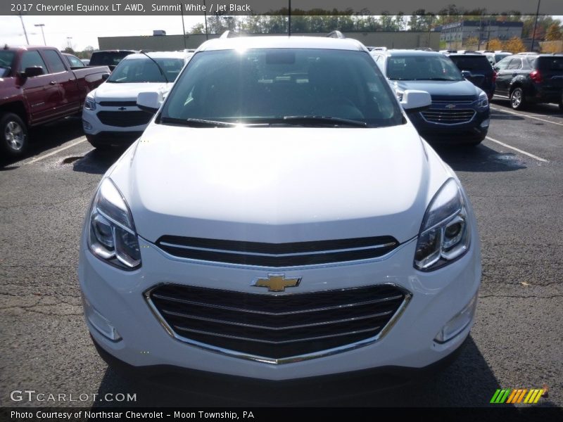 Summit White / Jet Black 2017 Chevrolet Equinox LT AWD