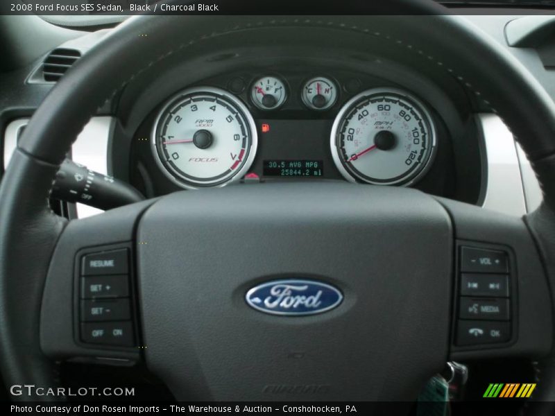 Black / Charcoal Black 2008 Ford Focus SES Sedan