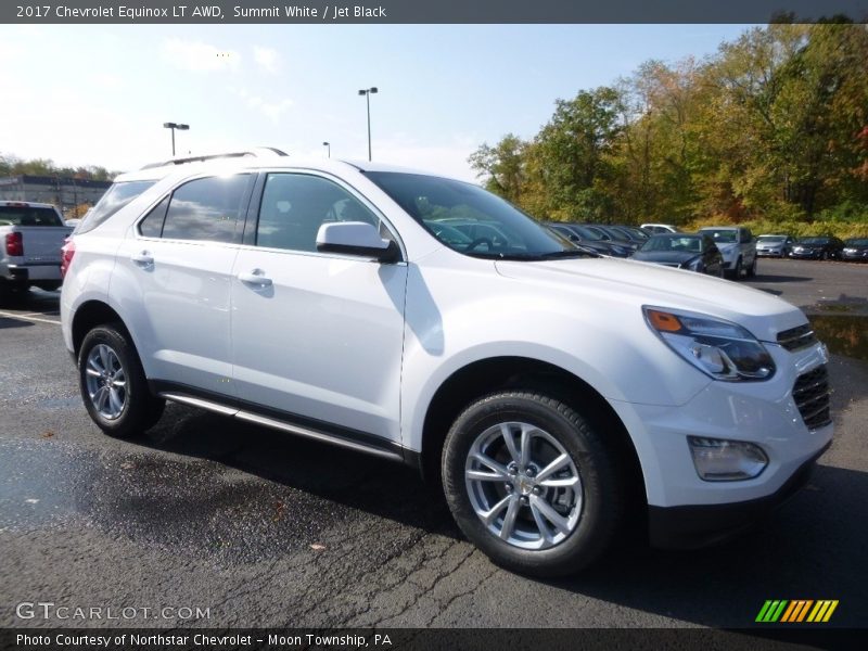 Summit White / Jet Black 2017 Chevrolet Equinox LT AWD