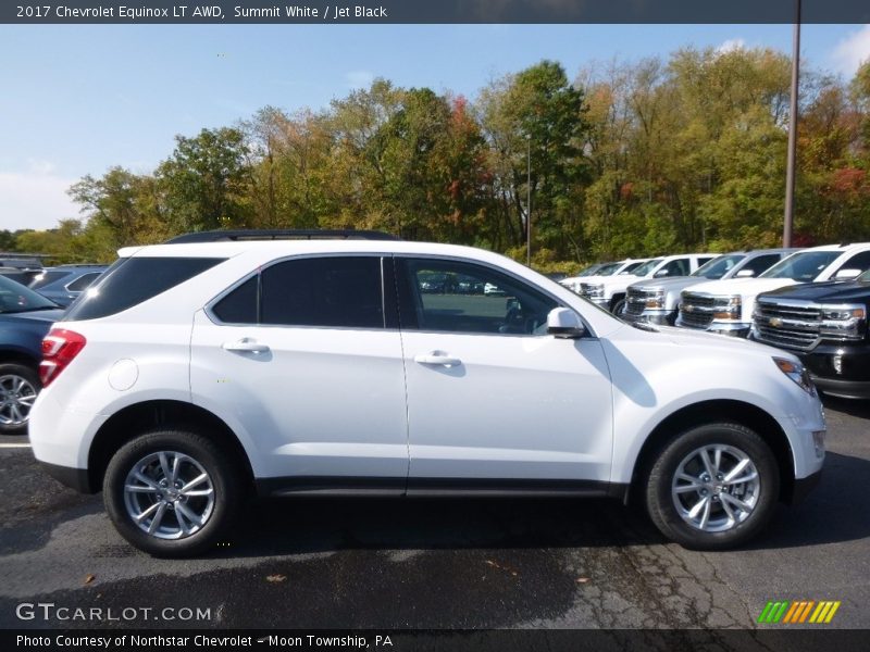 Summit White / Jet Black 2017 Chevrolet Equinox LT AWD