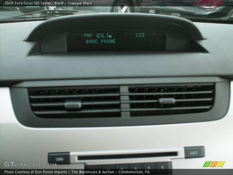 Black / Charcoal Black 2008 Ford Focus SES Sedan