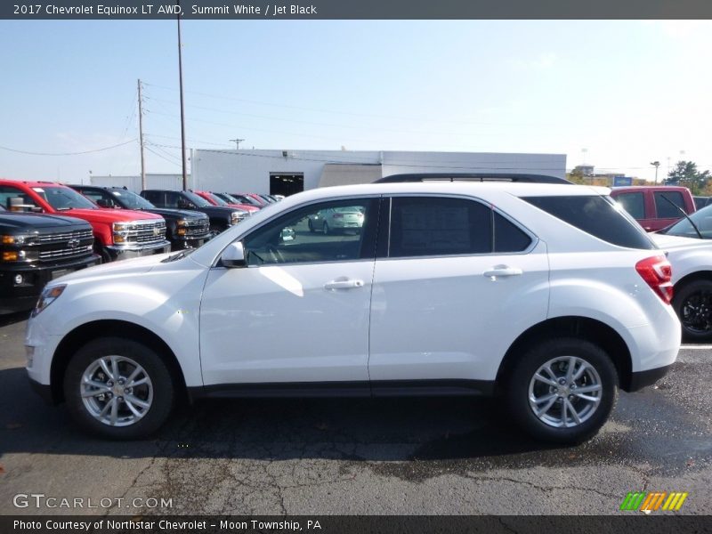 Summit White / Jet Black 2017 Chevrolet Equinox LT AWD