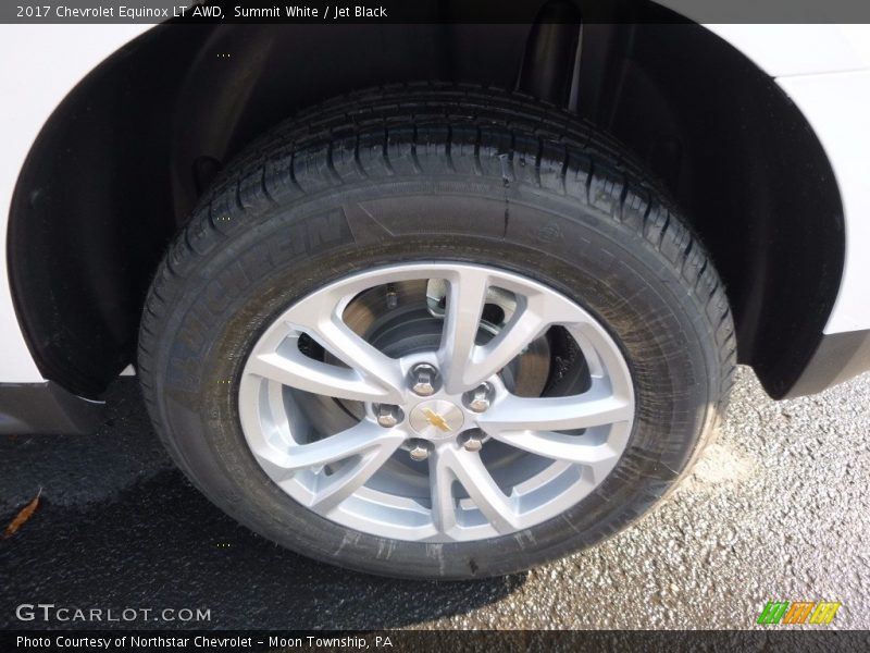 Summit White / Jet Black 2017 Chevrolet Equinox LT AWD